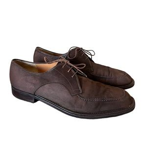 Salvatore Ferragamo Brown Suede Lace up Men’s Size 11.5 D
